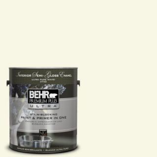 BEHR Premium Plus Ultra 1 gal. #W B 300 Magnolia Blossom Semi Gloss Enamel Interior Paint 375001