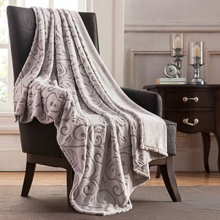 Sandra Two Tone Jacquard Scroll Throw   17822630  