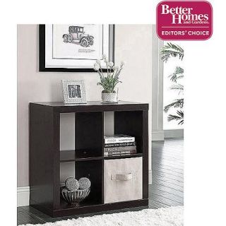 Better Homes and Gardens Square 4 Cube Organizer, Multiple Colors