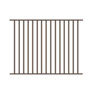 FORGERIGHT Newtown 4 ft. H x 6 ft. W Bronze Aluminum Fence Panel 861913