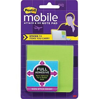 Post it Mobile Attach and Go Full Adhesive Notes 2x 2 and 3x 3 Assorted Bright Notes