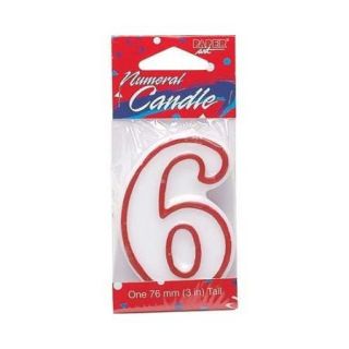 Ddi 1188180 Birthday Candle Number Six   3 Inch   Case of 12