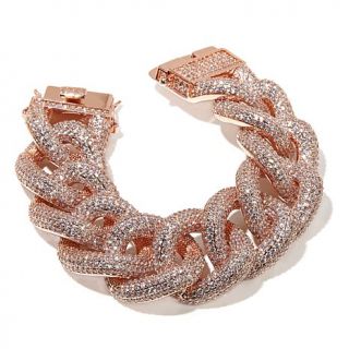 Joan Boyce "OMG" Bold Pavé Curb Link Bracelet   7930433