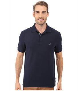 Nautica S/S Solid Polo With Tape Navy
