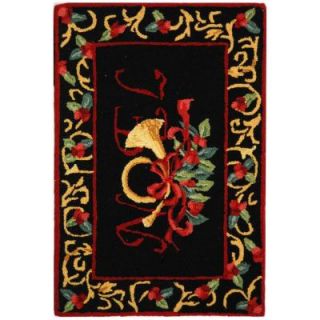 Safavieh Chelsea Black 1 ft. 8 in. x 2 ft. 6 in. Area Rug HK332B 2