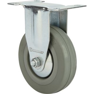 Strongway 4in. Rigid Nonmarking Rubber Caster — 175-Lb. Capacity  Up to 299 Lbs.