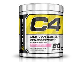 Cellucor C4 Pre Workout Supplement, Creatine Nitrate, Nitric Oxide, Beta Alanine & Energy, 60 Servings, Pink Lemonade,G4