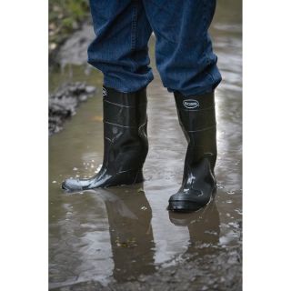 Boss Black Waterproof Work Boots  Rubber Boots