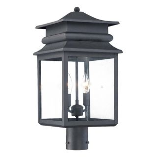 Great Outdoors by Minka Winward Manor 3 Light Outdoor Post Lantern