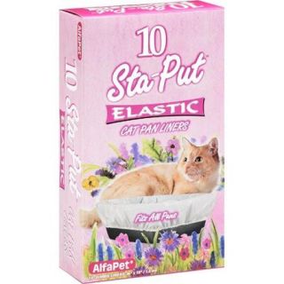 Alfapet, Inc.: Sta Put Elastic Cat Pan Liners, 10 Ct