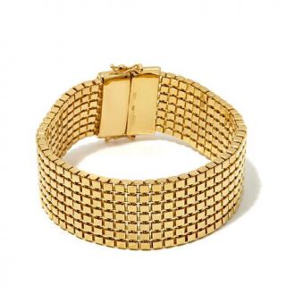 Bellezza Bronze Diamond Cut Bold Box Chain Bracelet   7882582