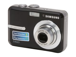 SAMSUNG S860 Black 8.1 MP 3X Optical Zoom Digital Camera