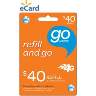 AT&T Mobility $40 Airtime Refill Card (Email Delivery)