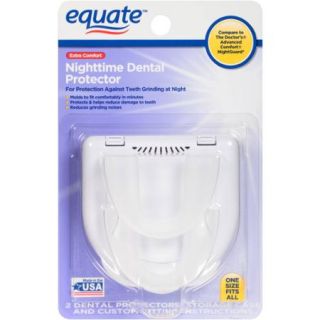 Equate Extra Comfort Nighttime Dental Protector, 2 count