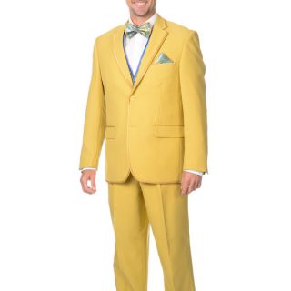 Falcone Mens 5 piece Gold Vested Suit   16835824  