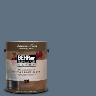 BEHR Premium Plus Ultra 1 gal. #560F 6 Windsor Haze Flat/Matte Interior Paint 175301