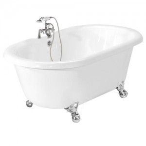 American Bath Factory T080B CH Celine Bathtub Faucet Package 1   White