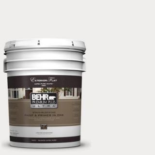 BEHR Premium Plus Ultra 5 gal. #PWN 53 White Mink Flat Exterior Paint 485005