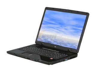 MSI Laptop GX710 400A AMD Turion 64 X2 TL 66 (2.30 GHz) 4 GB Memory 320 GB HDD ATI Mobility Radeon HD 2600 17.0" Windows Vista Home Premium