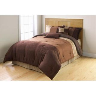 Mainstays Comforter Set Collection, Microsuede Pieced