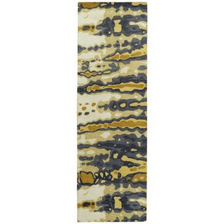Hand tufted Artworks Yellow Tie dye Rug (26 x 8)   16689690