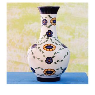 Handcrafted Ceramic Margarita Daisy Grace Vase (Guatemala)