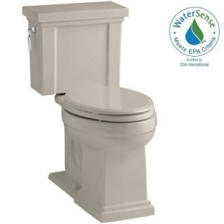 KOHLER Tresham 2 piece 1.28 GPF Elongated Toilet with AquaPiston Flush Technology in Sandbar K 3950 G9
