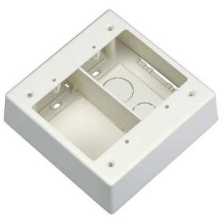 Panduit Divided Junction Box, PVC, Off White, JBP2SIW