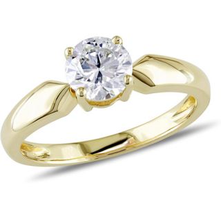 Miabella 3/4 Carat T.W. Round Diamond Solitaire Ring in 14kt Yellow Gold: Wedding & Engagement