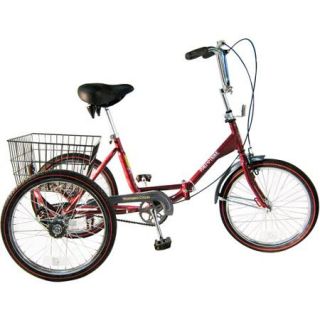 20" Trifecta Adult 3 Speed Folding Tricycle