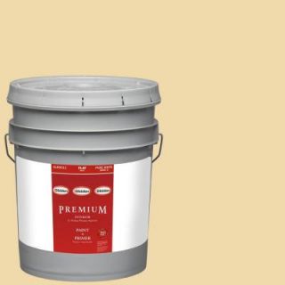 Glidden Premium 5 gal. #HDGY06D Fairest Of Gold Flat Latex Interior Paint with Primer HDGY06DP 05F