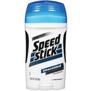 Speed Stick Unscented Anti Perspirant Deodorant, 3 oz