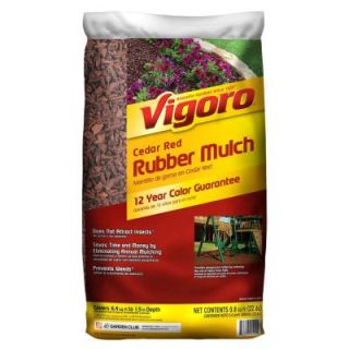 Vigoro 0.8 cu. ft. Cedar Red Rubber Mulch HDVCRMN8CB