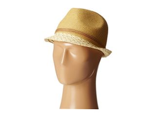 San Diego Hat Company UBF1012 Fedora w/ Suede Band and Gold Beads Camel