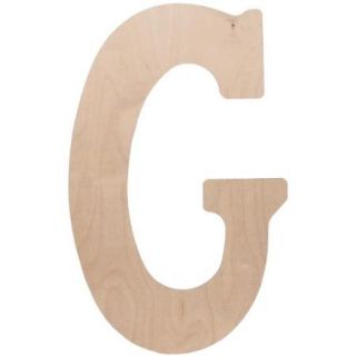 Wood Letter 18"X.5" G