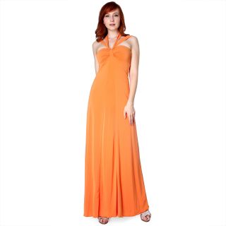 Evanese Womens Cross Tie Halter Dress   Shopping   Top