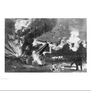The Interior of Fort Sumter During the Bombardment, 12th April 1861 Poster Print (24 x 18)