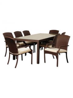 Atlantic Rolland Rectangular Patio Dining Set with Cushions (8 PC) by International Home