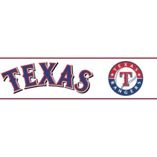 Major League Baseball Boys Will Be Boys II 6 in. Texas Rangers Border ZB3373BD