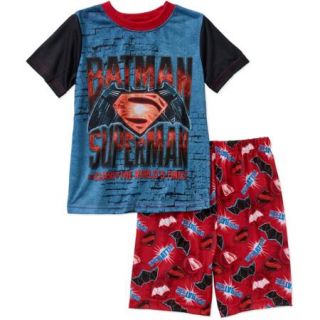 DC Comics Batman V Superman Boys Licensed 2 Piece Sleep Short Set