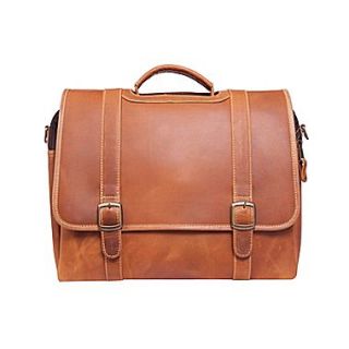 Canyon Outback Leather Old Fort Leather Laptop Briefcase; Tan