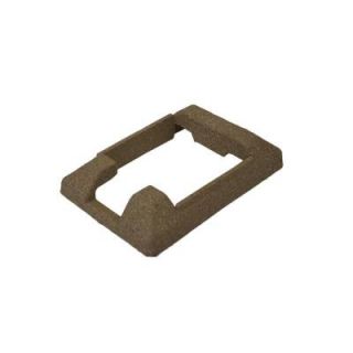 SimTek 6 in. x 9 in. Composite Brown End Post Concrete Bracket Skirt CMB EPEBRN