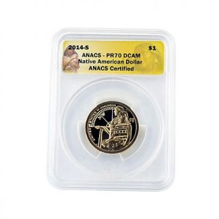2014 PR70 ANACS Native American Dollar Coin   7551588