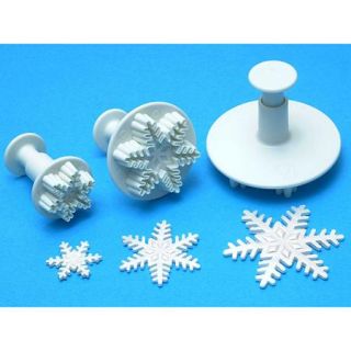 Plunger Cutter Set 3 Pieces Snowflake