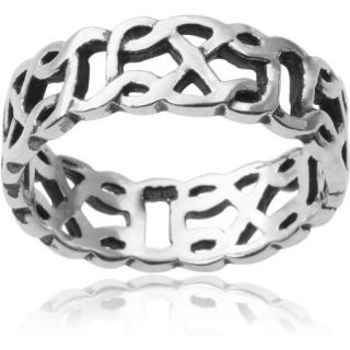 Brinley Co. Sterling Silver Celtic Band, 6mm