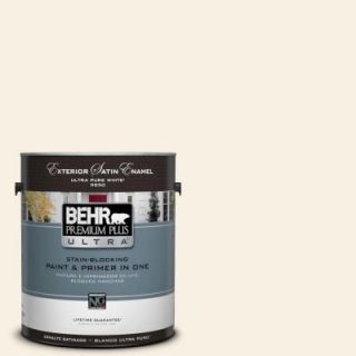 BEHR Premium Plus Ultra 1 gal. #W F 100 Belgian Cream Satin Enamel Exterior Paint 985001