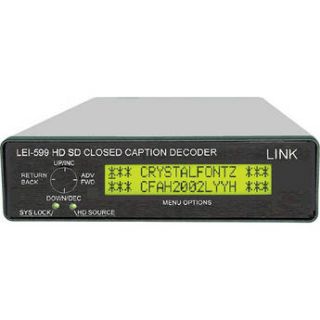 Link Electronics LEI 599 HD SD Caption Decoder LEI 599