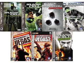 Tom Clancy Essentials (Splinter Cell, Chaos Theory, Conviction DLX, Rainbow 6 Vegas 1+2, Double Agent, Blacklist) [Online Game Codes]