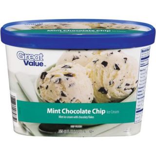 Great Value Mint Chocolate Chip Ice Cream, 48 fl oz