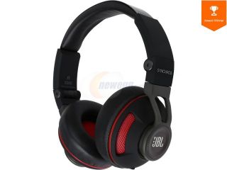 JBL Synchros S300 Premium On Ear Headphones for Android with built in remote/Microphone   Black/Red